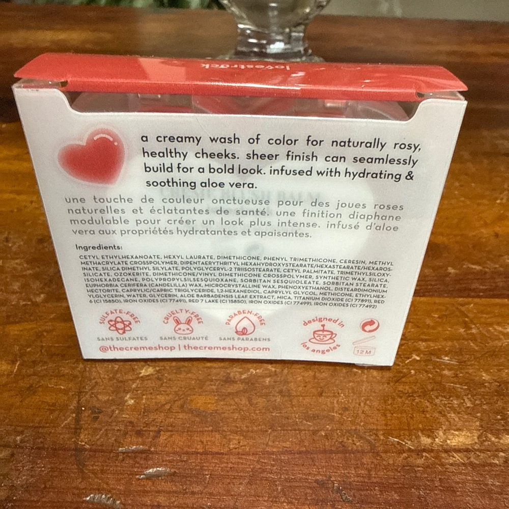 Women's The Crème Shop Lovestruck Crème Blush Balm One Size Red - Picture 2 of 6